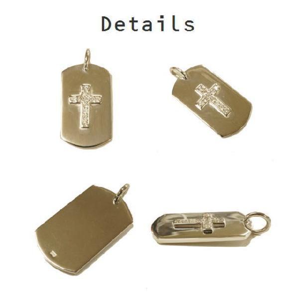 シルバー925 クロスに型取られたジルコニアが輝くペンダントトップ silver925 シルバーアクセサリー シルバー製 ペンダントヘッド メンズ_2
