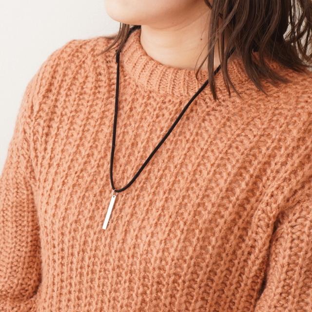 シンプル プレート 縦長 ロング ネックレス シルバー925 シンプル プレート 縦長 ロング ネックレス シルバー925