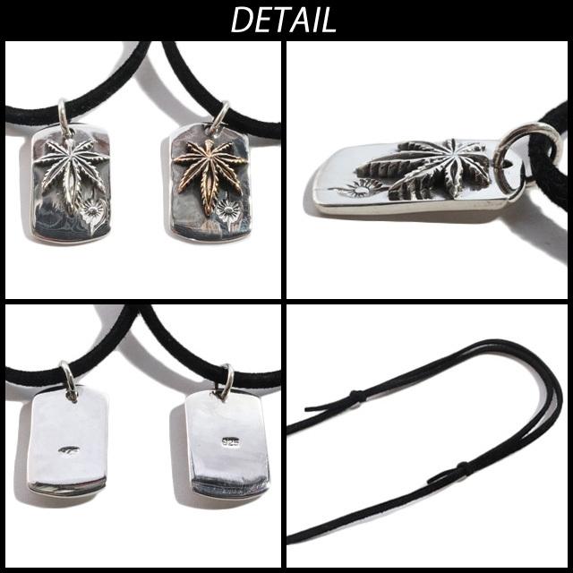 プレート マリファナ 葉っぱ メンズ ネックレス シルバー925 silver925