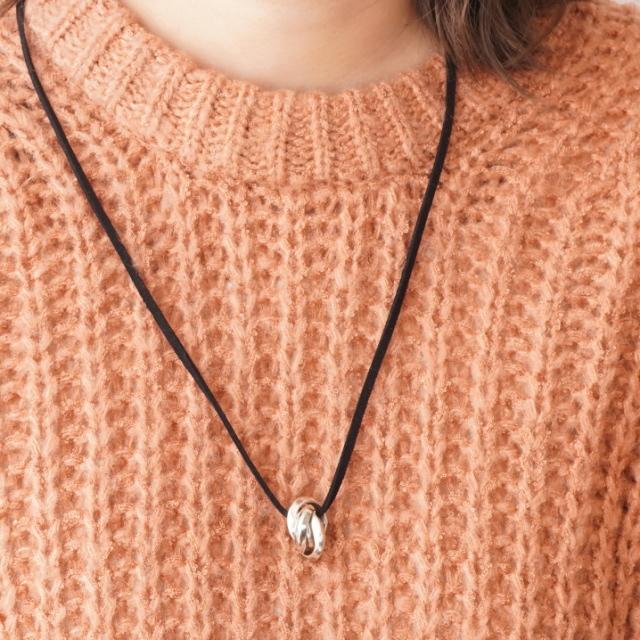 ダブルリング 輪っか メンズ ネックレス シルバー925 silver925