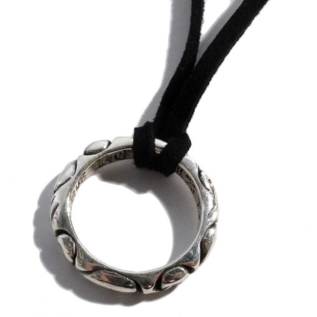 輪っか リング トラバル模様 メンズ ネックレス シルバー925 silver925