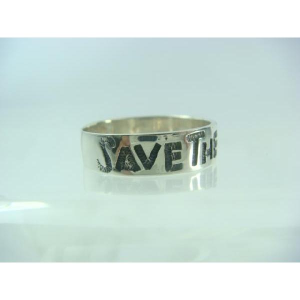 SAVE THE PLANET 地球を救え シルバーリング シルバー925 silver925