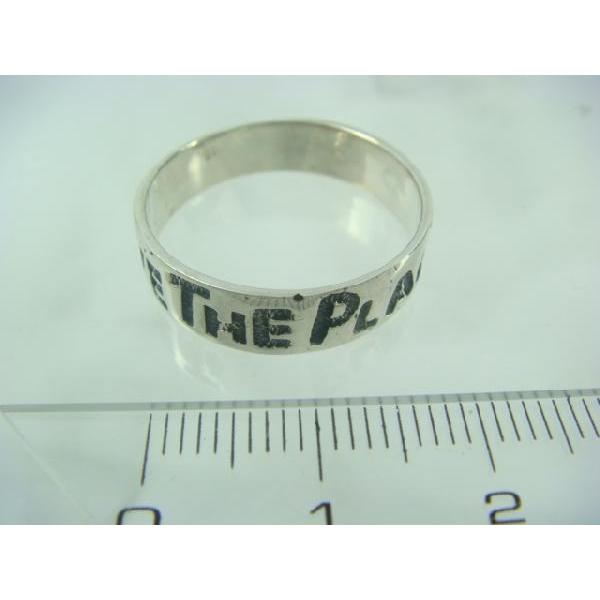 SAVE THE PLANET 地球を救え シルバーリング シルバー925 silver925