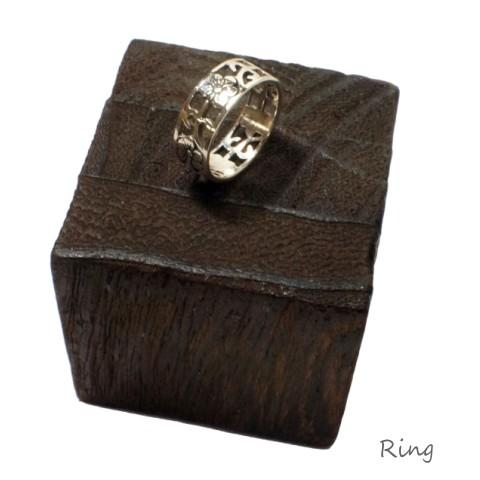 ハワイアンジュエリー風ハイビスカスリング シルバー925 silver925