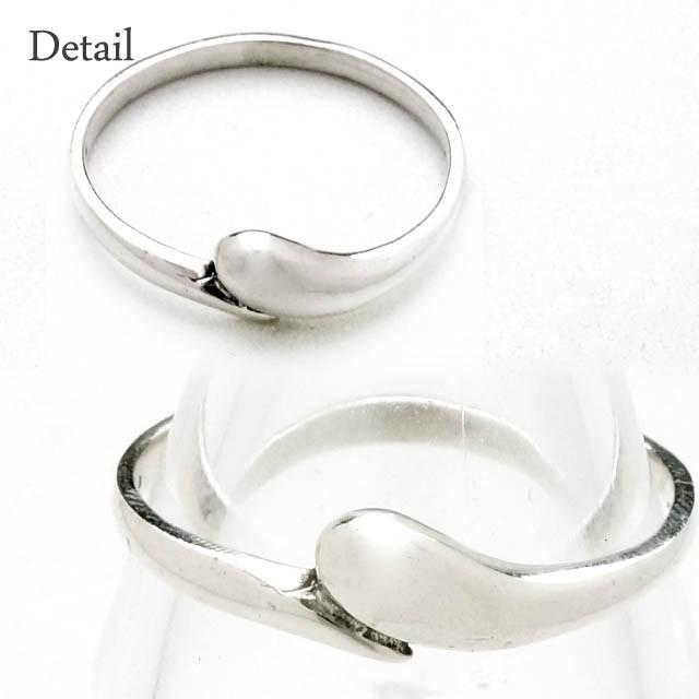 シルバー925 メンズ レディース リング 雫 ドロップ 華奢なシンプル