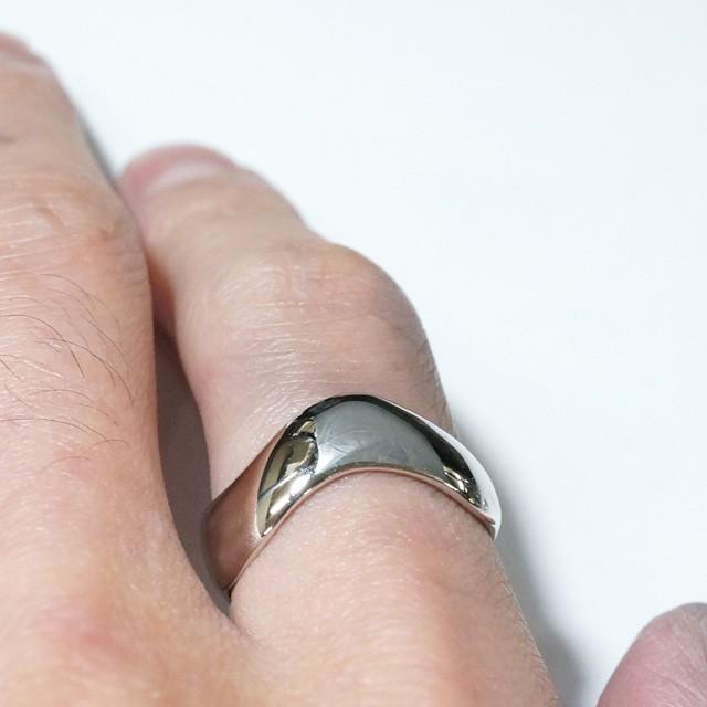 シルバー925 メンズ レディース リング ウェーブ くねくね 波打つ
