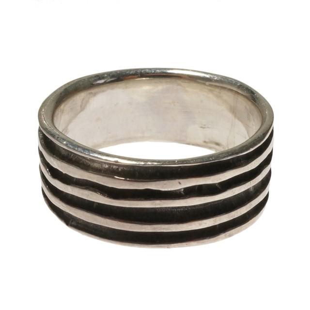 シルバーリング 指輪 ストライプ しましま 溝 3本線 メンズ レディース