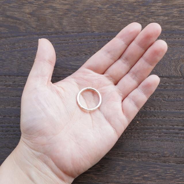 シルバーリング 指輪 ピンキーリング 親指リング シンプル 槌目加工