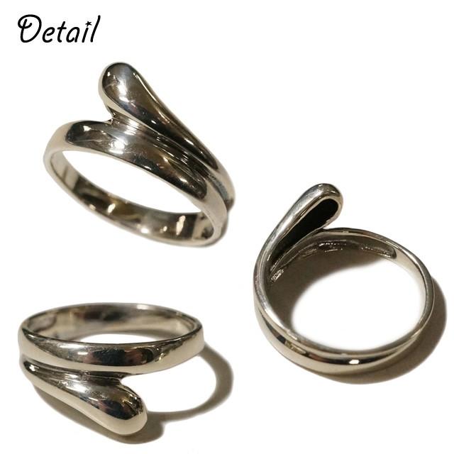 ピンキーリング シルバーリング メンズ レディース 滴 雫 しっぽのよう