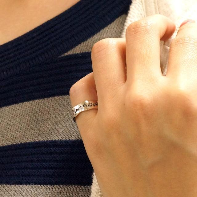 ピンキーリング シルバーリング メンズ レディース 指輪 英字 I Will