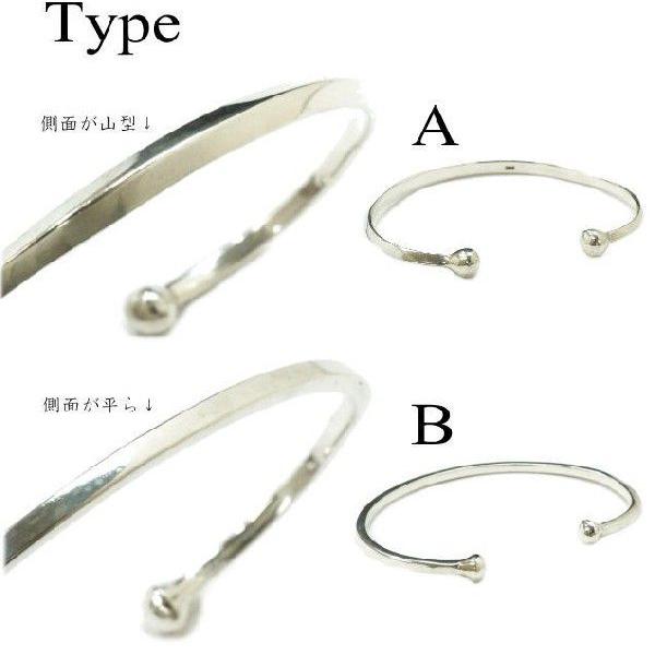 シンプル シルバー バングル S925 デザイン ブレスレット アクセサリー 23at335.jpg