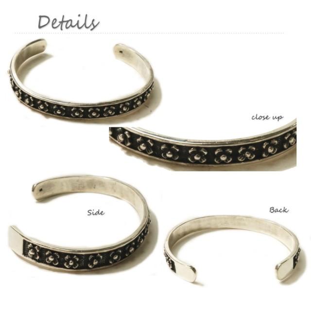 バングル ブレスレット シルバー925製 ネイティブ デザイン メンズ レディース　アクセサリー mensの画像