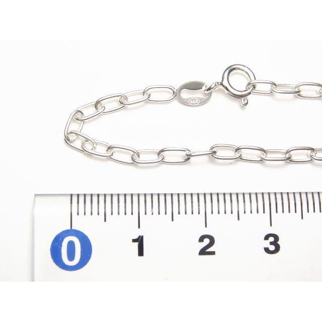 ロング小豆チェーンのブレスレット ロングアズキチェーン：サイズ幅3mm