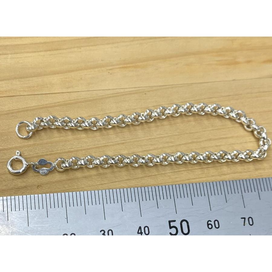 ブレスレット アズキチェーン：サイズ1.5mm シルバー925 mens 母の日 
