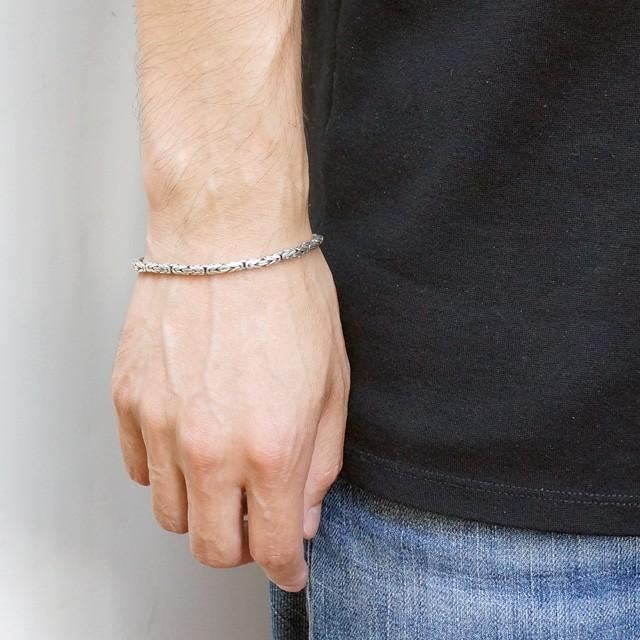 シルバー925 silver925 ブレスレット ビサンチンチェーン フックアイ
