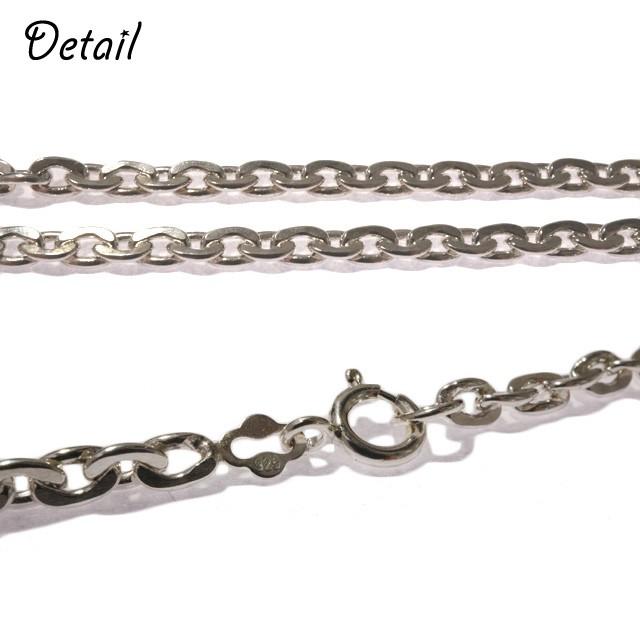 ネックレス チェーン シルバー925 silver925 キヘイチェーン 喜平チェーン シンプル コマ大きめ コマ極太 重厚感 40cm 45cm 50cm ユニセックス 男女兼用 mensの画像