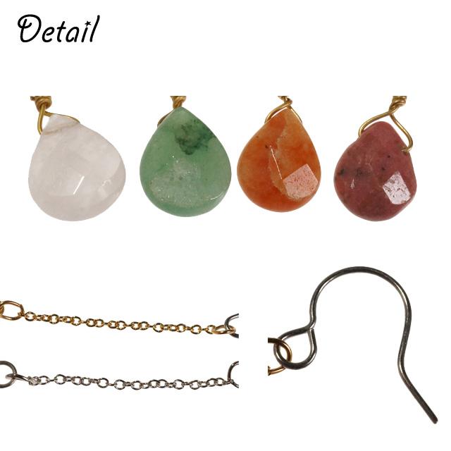 カフェラテブラウン 大粒 ムーンストーン 一粒 ドロップ ピアス カフェラテブラウン 大粒 ムーンストーン 一粒 ドロップ ピアス