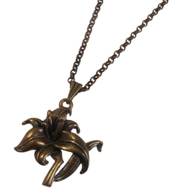 レディースネックレス チェーンネックレス 花 フラワー ハイビスカス