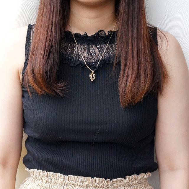 レディースネックレス チェーンネックレス 提灯 ちょうちん ぼんぼり