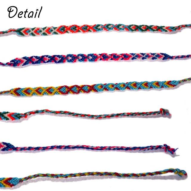 ミサンガ プロミスリング ユニセックス 男女兼用 カラフル 模様 柄