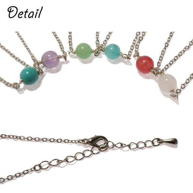 ブレスレット チェーンブレスレット 一粒 天然石 アゲート アメジスト