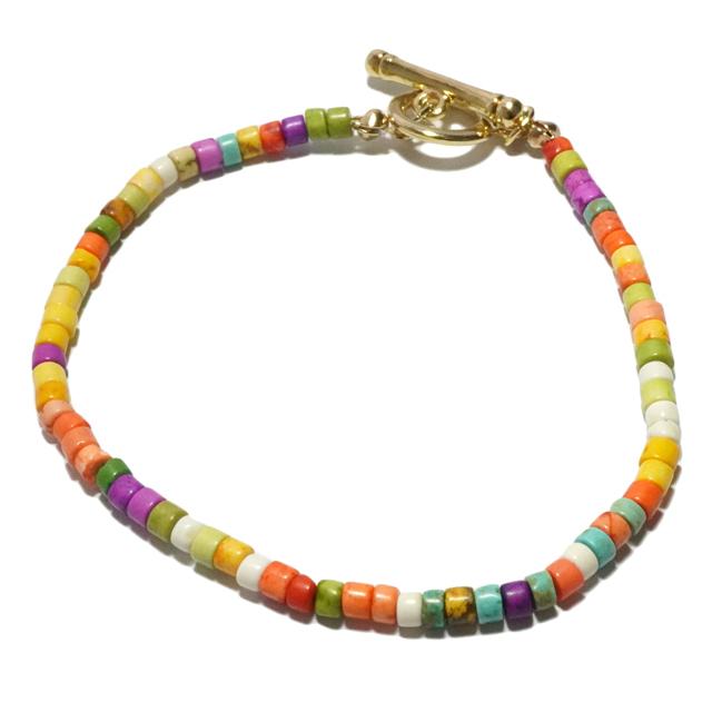 ブレスレット カラフル ポップ シンプル ヒッピー ビタミンカラー