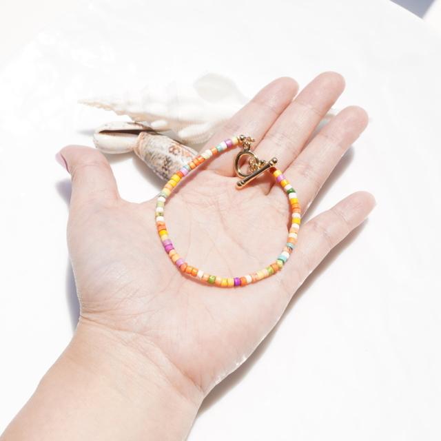 ブレスレット カラフル ポップ シンプル ヒッピー ビタミンカラー