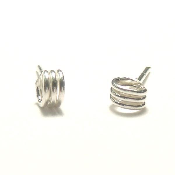 シルバーピアス シルバー線 グルグル シルバー針金線 シンプル ピアス