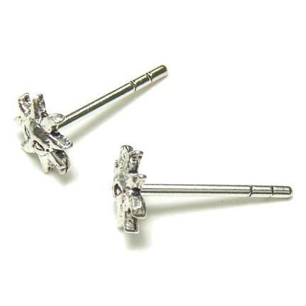 シルバーピアス 小さい 凛々しい 顔 太陽 ピアス a470(a-15-3) 送料