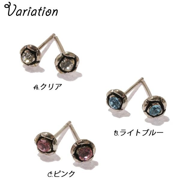 シルバー925 silver925 ピアス 花 フラワー バラ 薔薇 ラウンド