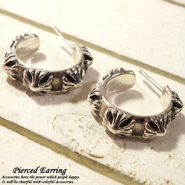 シルバーピアス 重量感がある メンズ G型ピアス e081(e-7-9