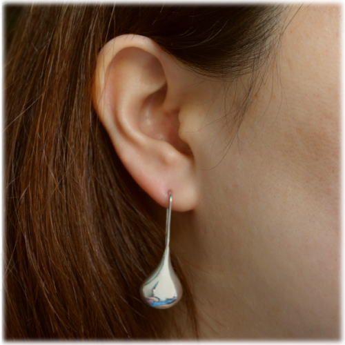  　2009　ピアス　ドロップ　シルバー　925 GEORG JENSEN 2009 ピアス ドロップ シルバー 925