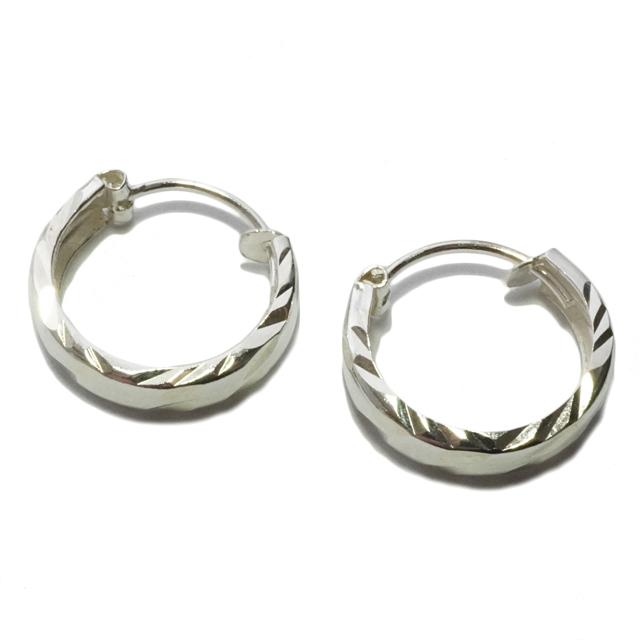 シルバーピアス シルバー925 フープピアス 内径11mm silver925
