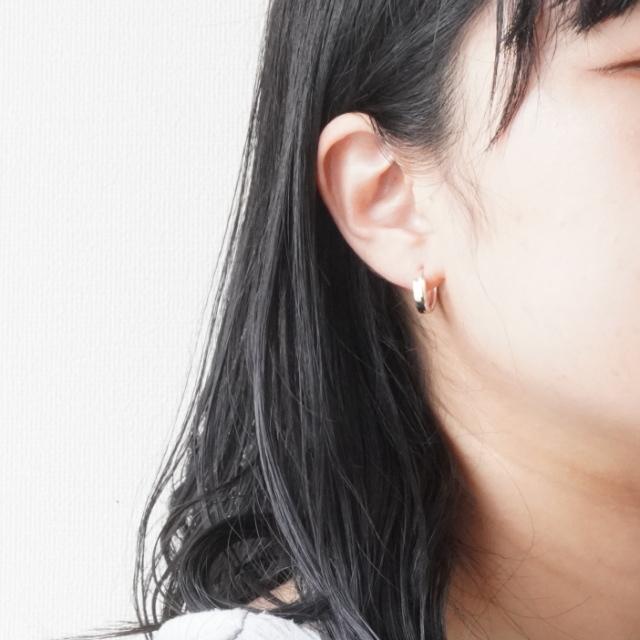 シルバーピアス シルバー925 フープピアス 内径11mm silver925
