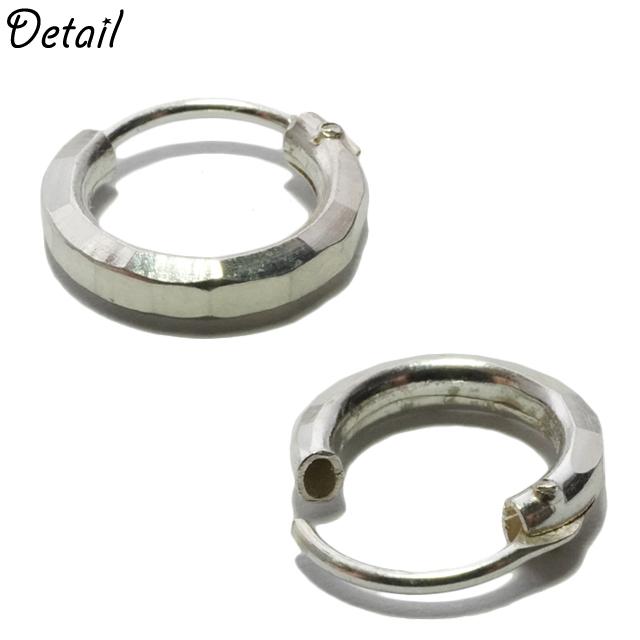45サイズ同　10mm フープピアス　シルバー925 シルバー925素材 フープピアス 2点セット 内径10mm シンプル