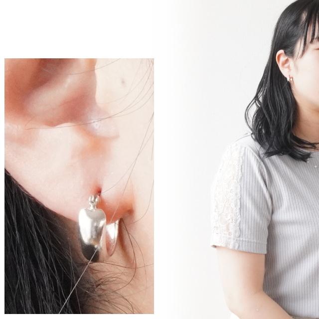 シルバーリング型ピアス シルバー リング ピアス – DAZZLING ICE