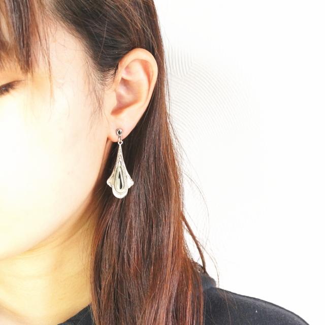 シルバーピアス シルバー925 大ぶり エスニック スタッドピアス カッコイイ 重厚感 メンズ 送料無料 Sp 01 003 シルバーとアクセサリーのゆかたん 通販 Yahoo ショッピング