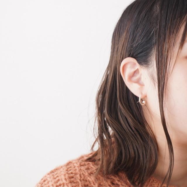 シルバーピアス フックピアス フープピアス ドロップ 雫 しずく ウェア