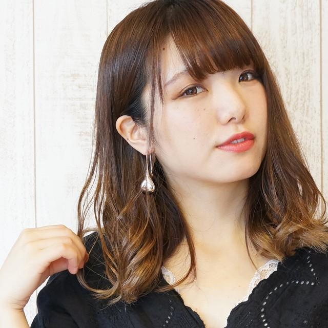 シルバーピアス 涙型 ティアドロップ 雫 しずく フックピアス シルバー