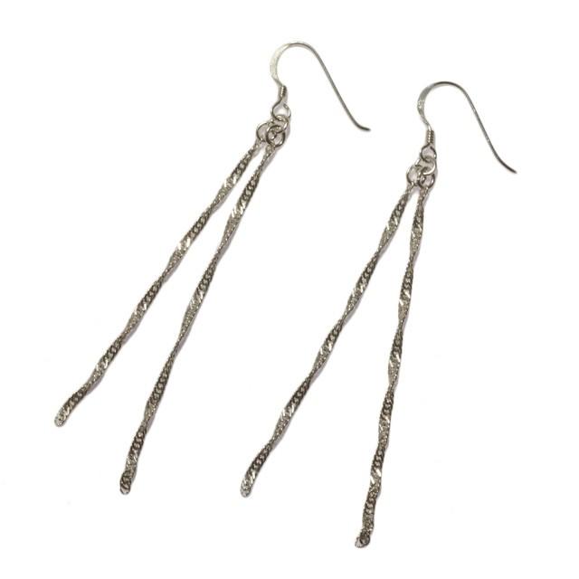 【まっし】クリスタル装飾 シルバー925 ロングピアス laplateriashu_sp-08-066