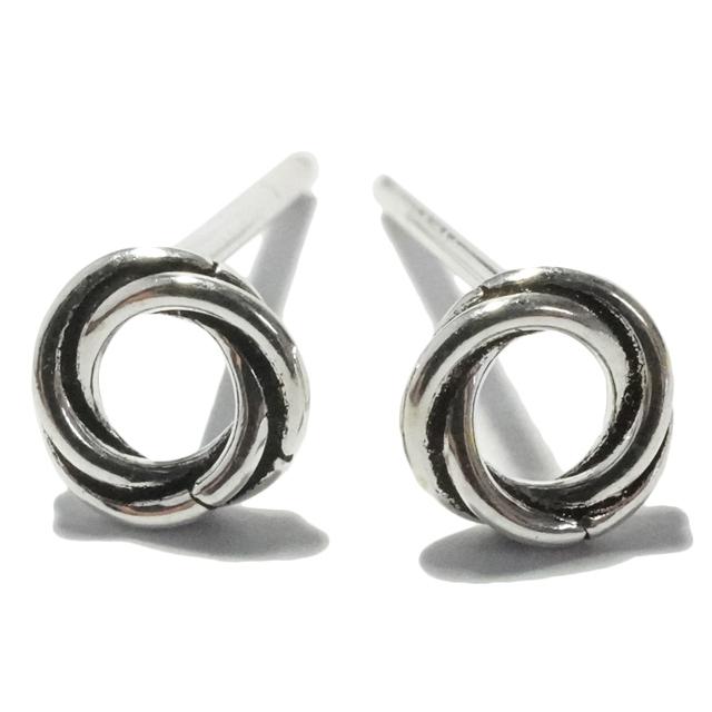 シルバーピアス スタッドピアス 丸 輪っか サークル 円 シンプル