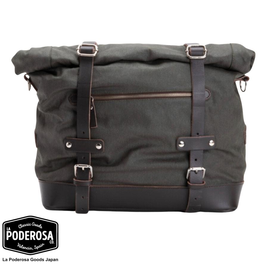 Bariloche 25L サドルバッグ グリーン サイドバッグ LaPoderosaGoods 国内在庫あり 即納 トライアンフ BMW インディアン ロイヤルエンフィールド モトグッツィ | 