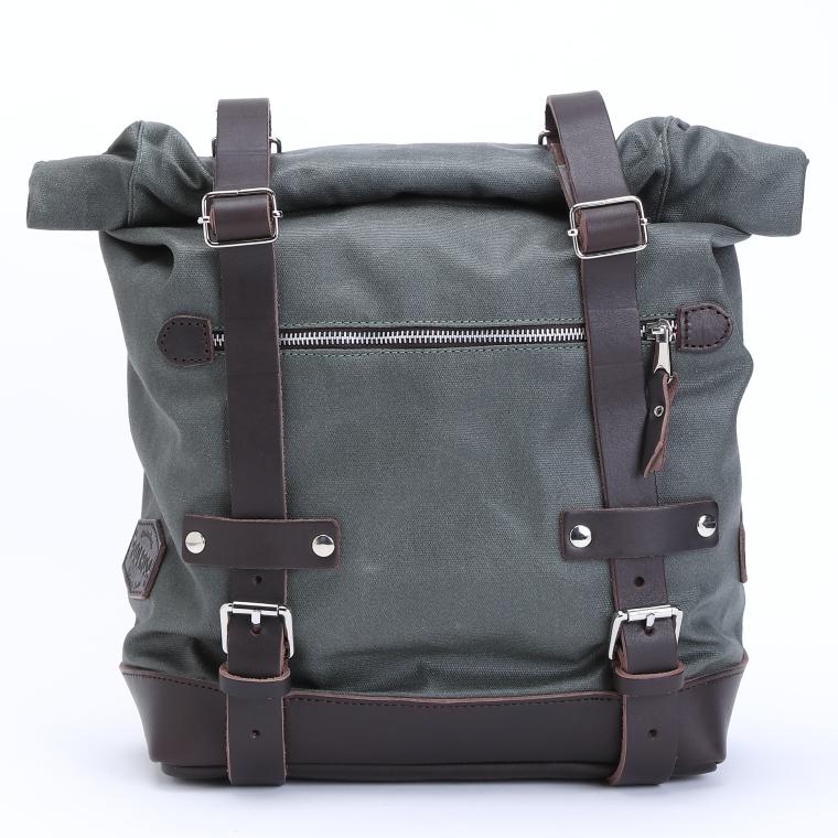 Dakhla 12L サドルバッグ グリーン サイドバッグ  LaPoderosaGoods 国内在庫あり 即納 トライアンフ BMW インディアン ロイヤルエンフィールド モトグッツィ |  | 01