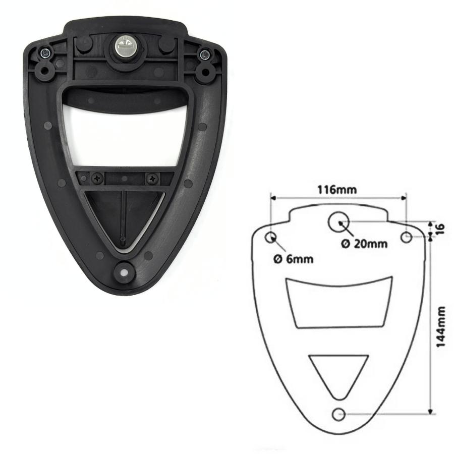 Klick-fix クイックリリースアタッチメント & 補強プレート小 バイク クリックフィックス サイドバッグ サドルバッグ 国内在庫あり 即納 |  | 04