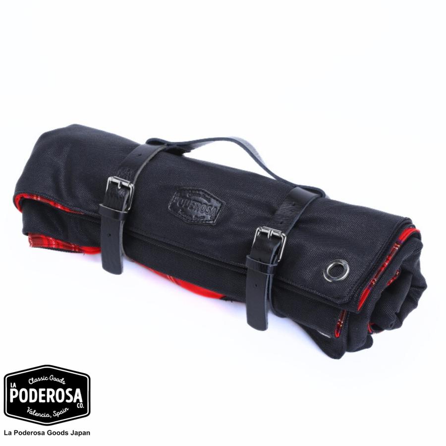 LaPoderosaGoods Blanket Poncho ブランケット ポンチョ ブラック キャンプ レジャー ツーリング PODEROSA 国内在庫あり 即納 | 