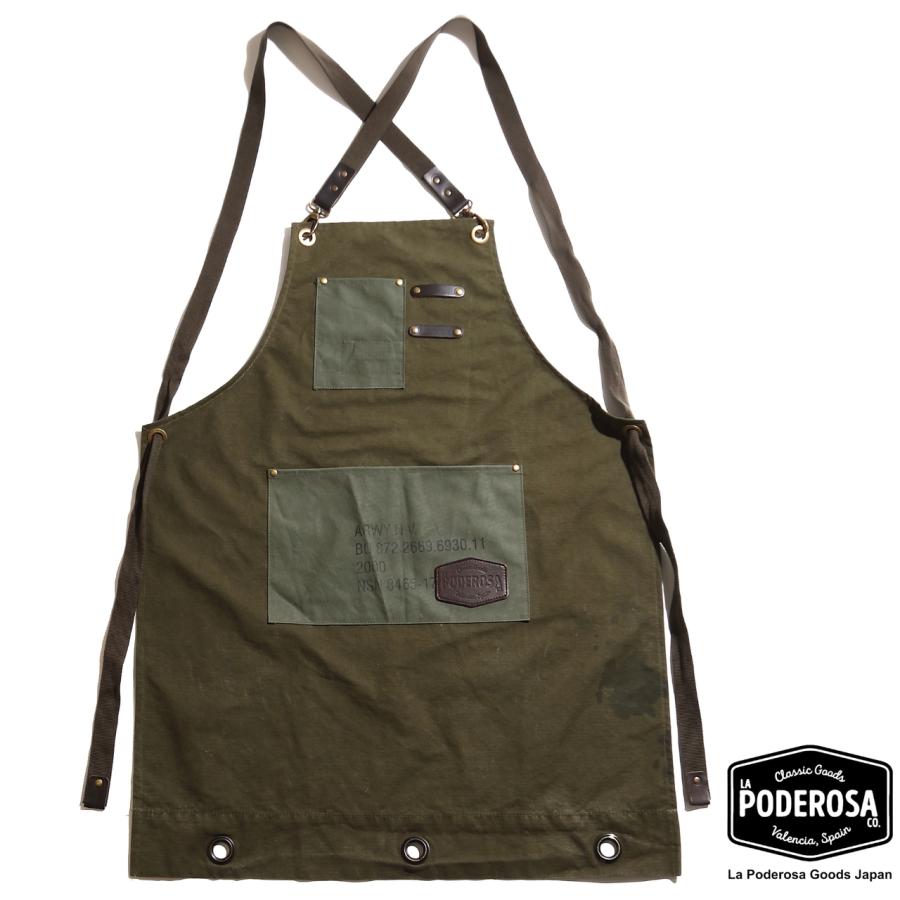 LaPoderosaGoods Texel Apron/ エプロン グリーン 国内在庫あり 即納 PODEROSA | 