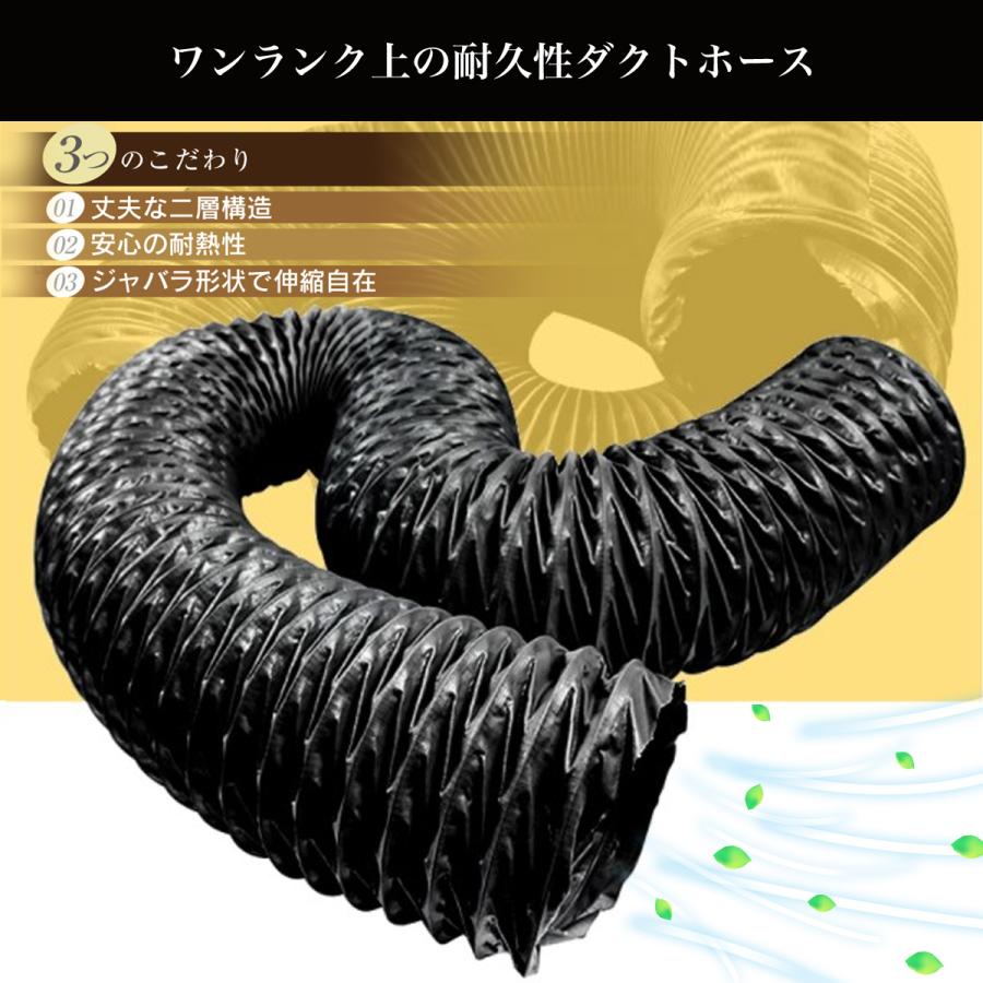 特価 Lapset二層構造 ダクトホース 排気ホース アルミ フレキシブル 排気 換気 送風 耐熱 防水 難燃性 F 100mm 2 5m 5m 送料無料 Redoriente Net