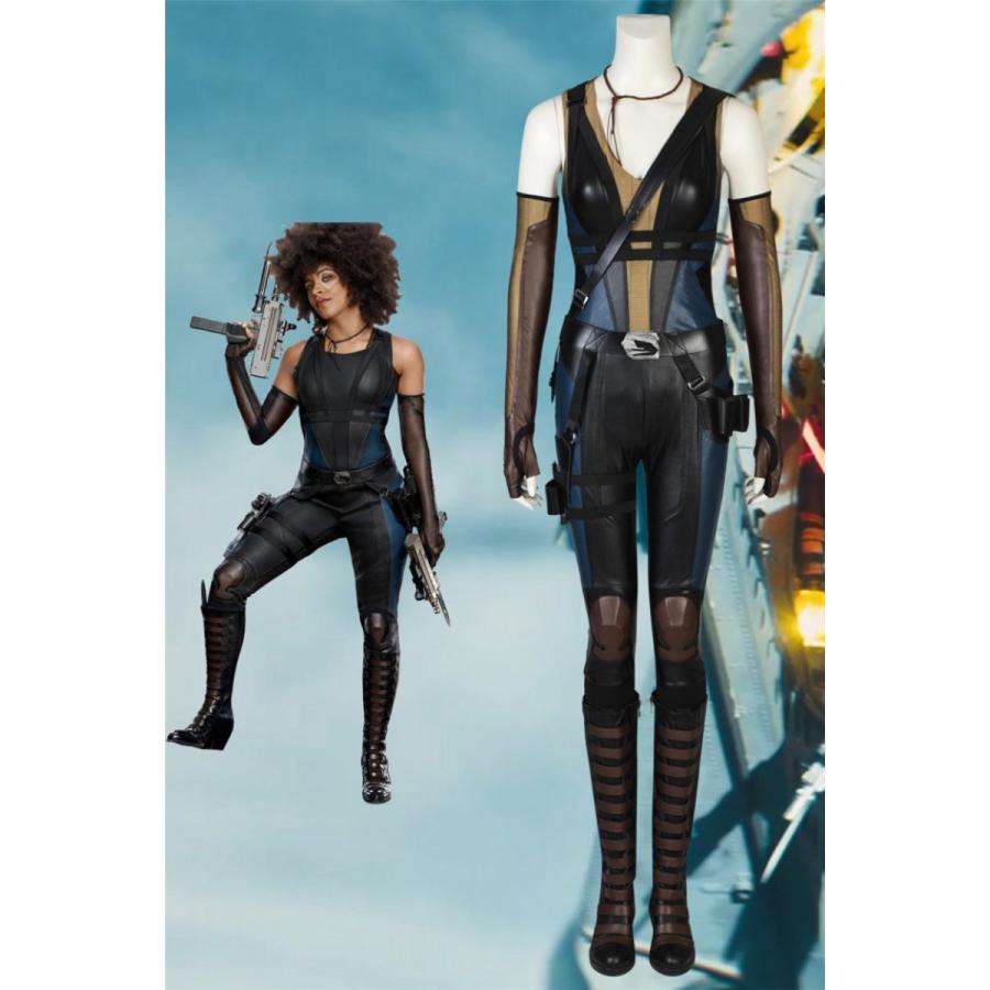 デットプール2 Lardooコス Deadpool ドミノ Domino コスプレ衣装 ブーツ コスプレ衣装 ブーツ