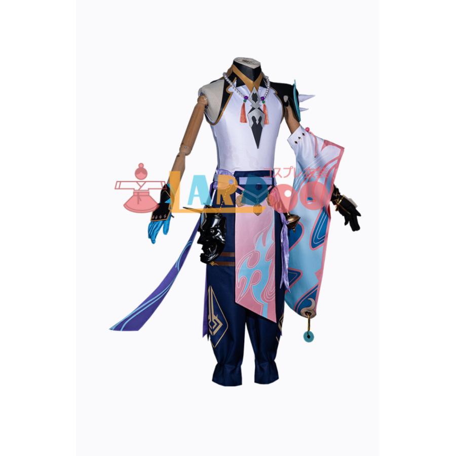 原神 Genshin げんしん 鬼逍（しょう） Xiao コスプレ衣装(仮面含め
