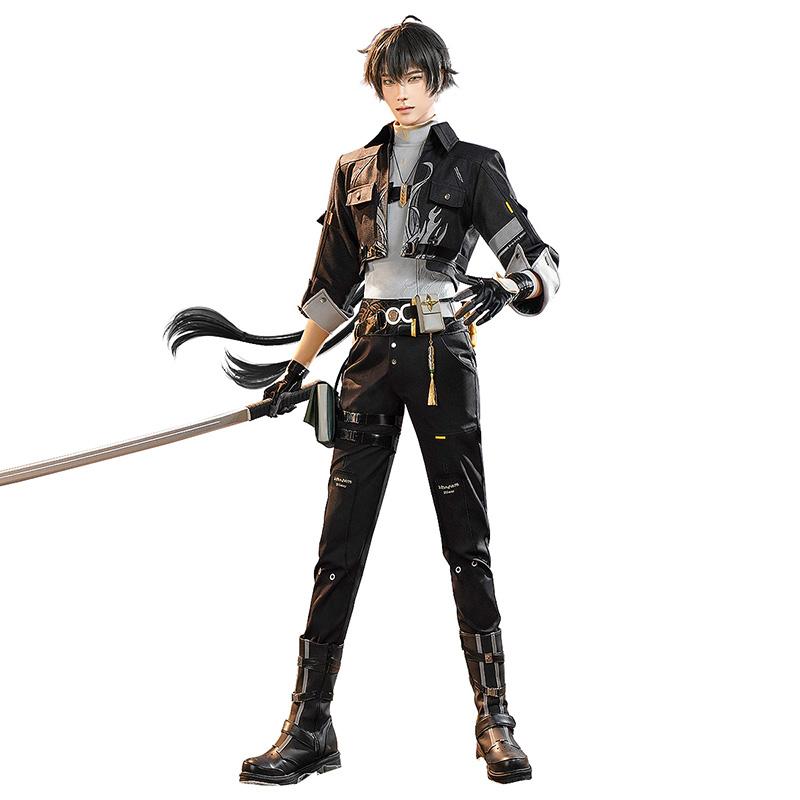鳴潮　漂泊者　コスプレ　衣装　ウィッグ靴付き Amazon.co.jp: WUTHERING WAVES 鳴潮 男の主人公 漂泊者 主人公